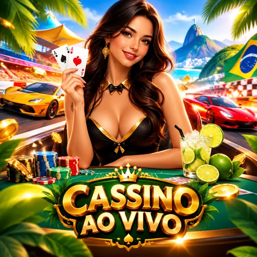 Mesa de cassino ao vivo com dealer transmitindo em português