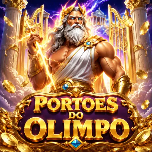 Tela do Gates of Olympus com cenário do Olimpo e grade de símbolos