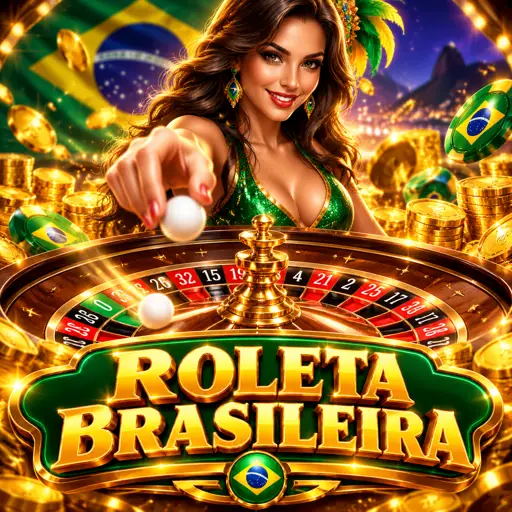 Mesa de roleta ao vivo com dealer brasileira e a roda em primeiro plano